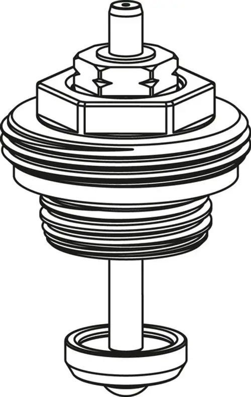 Ersatzteil von IMI Hydronic Engineering mit einem zentralen Anschluss und zylindrischer Form, geeignet für spezifische Verteileranwendungen.